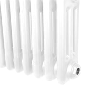 Termosifone Radiatore a 3 colonne per riscaldamento centralizzato verticale Bianco 180x47cm