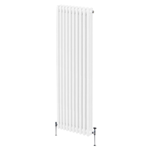 Termosifone Radiatore a 3 colonne per riscaldamento centralizzato verticale Bianco 180x47cm
