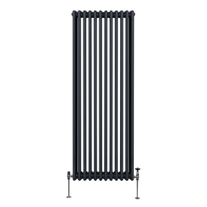 Termosifone Radiatore a 3 colonne per riscaldamento centralizzato verticale Grigio antracite 180x56cm