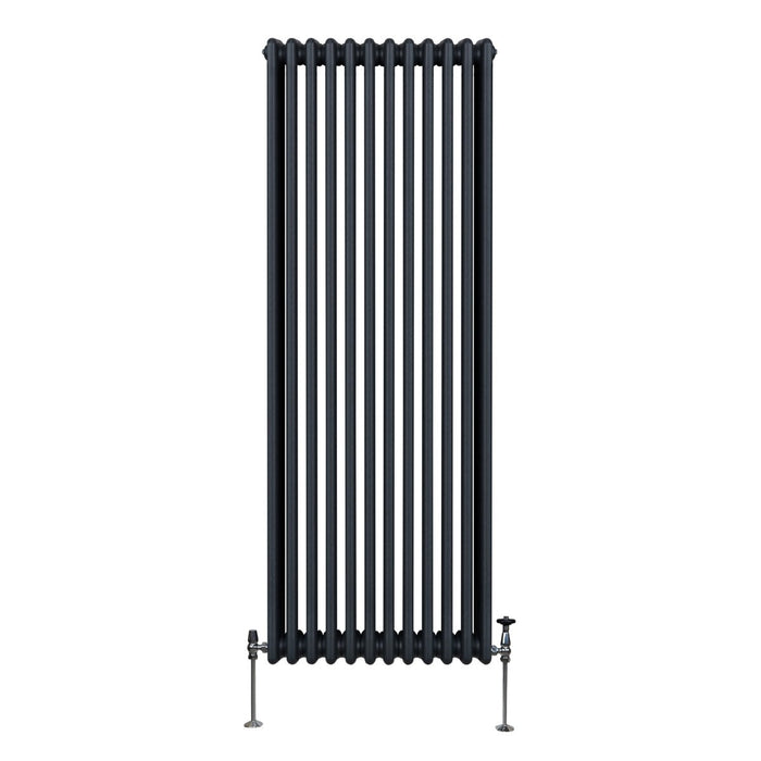 Termosifone Radiatore a 3 colonne per riscaldamento centralizzato verticale Grigio antracite 180x56cm