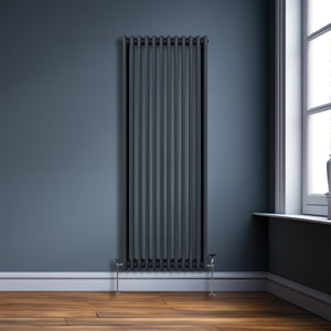 Termosifone Radiatore a 3 colonne per riscaldamento centralizzato verticale Grigio antracite 180x56cm