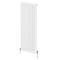 Termosifone Radiatore a 3 colonne per riscaldamento centralizzato verticale Bianco 180x56cm