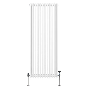 Termosifone Radiatore a 3 colonne per riscaldamento centralizzato verticale Bianco 180x56cm