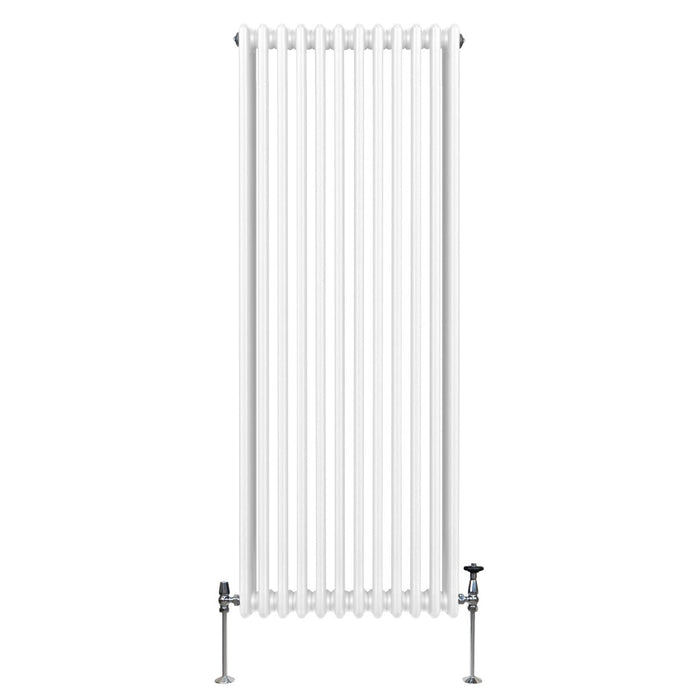 Termosifone Radiatore a 3 colonne per riscaldamento centralizzato verticale Bianco 180x56cm