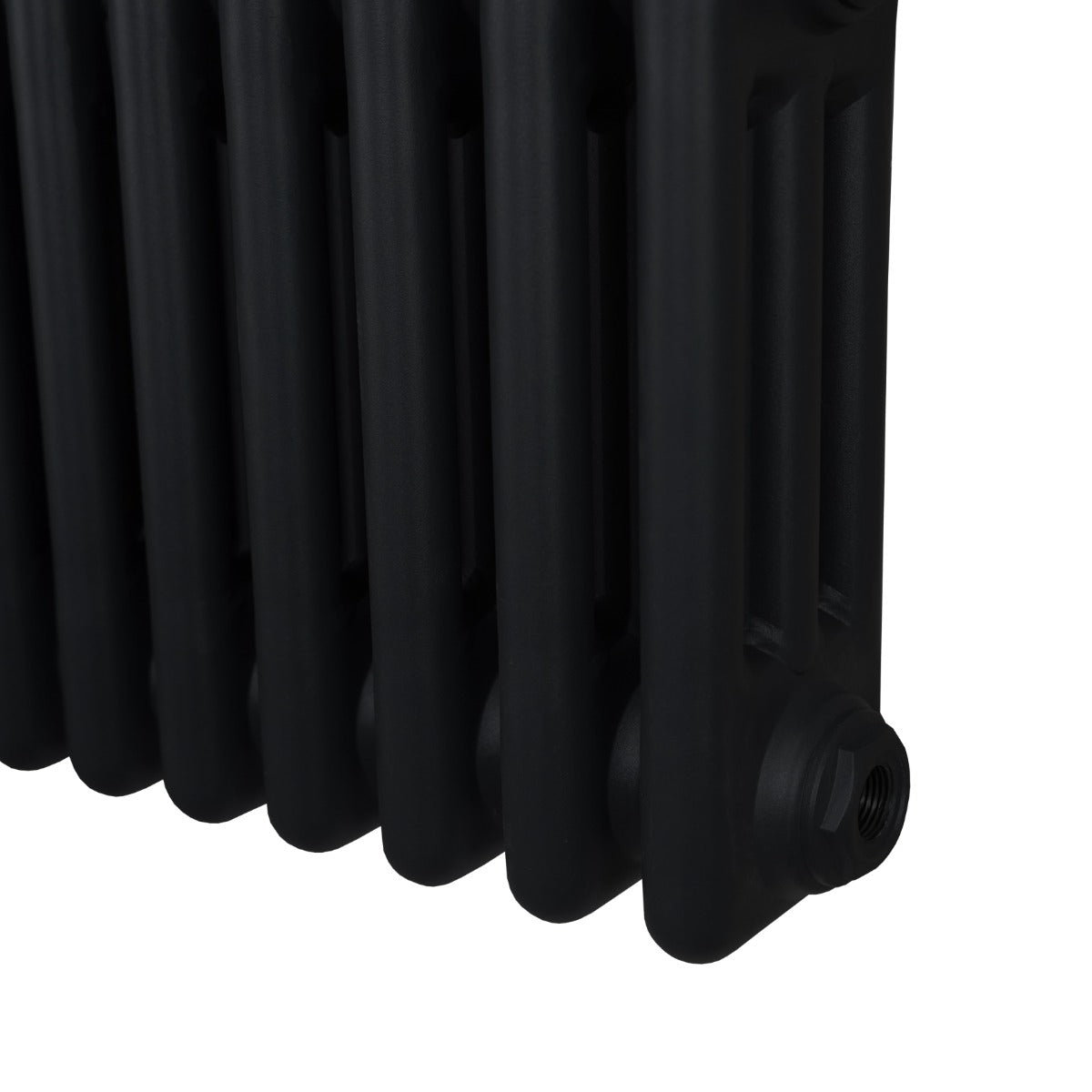 Termosifone Radiatore a 3 colonne per riscaldamento centralizzato verticale Nero 180x56cm