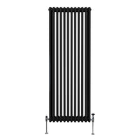 Termosifone Radiatore a 3 colonne per riscaldamento centralizzato verticale Nero 180x56cm