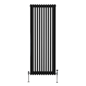 Termosifone Radiatore a 3 colonne per riscaldamento centralizzato verticale Nero 180x56cm