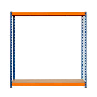 Scaffalatura a 2 Rpiani Resistente 300kg Magazzino Officina di stoccaggio - S-Rax