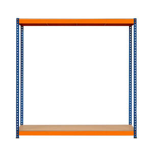 Scaffalatura a 2 Rpiani Resistente 300kg Magazzino Officina di stoccaggio - S-Rax