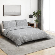 Set Copripiumino Grigio 140x200 cm in Cotone 136450