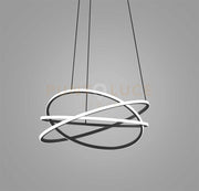 ATIA S/M - LAMPADARIO A SOPSENSIOE NERO LED 3000K 7300LM 100W D.80CM DIMMERABILE