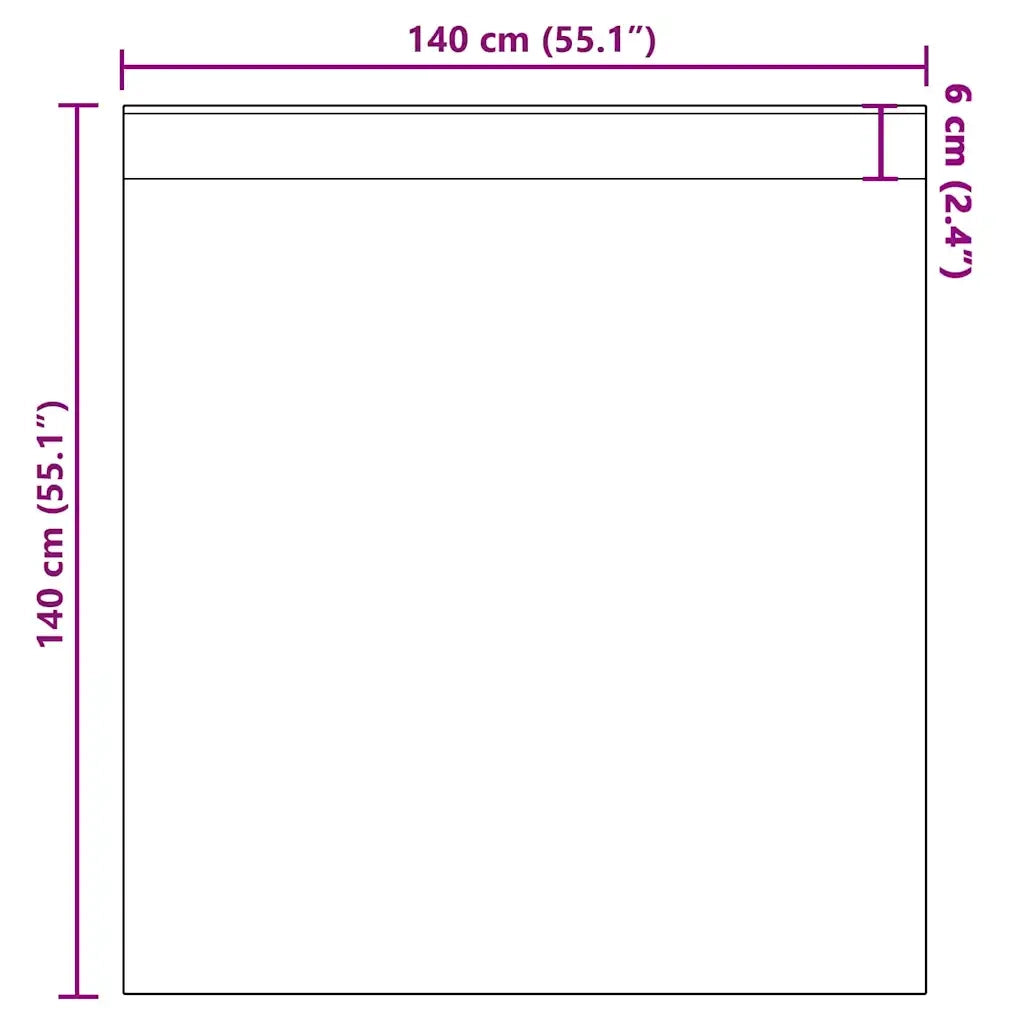 Tende in Voile con Tasche per Aste 2 pz Viola 4102201