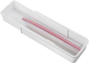 Organizzatore multifunzionale per cucina in plastica - 25x8,7x4,7cm - Bianco - Materiale premium