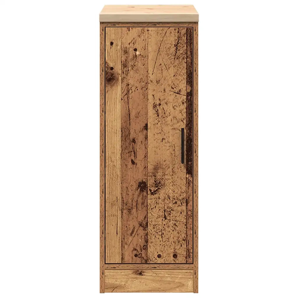 Armadietto per Garage in Legno Vecchio 30x51x85 cm CFW1800190