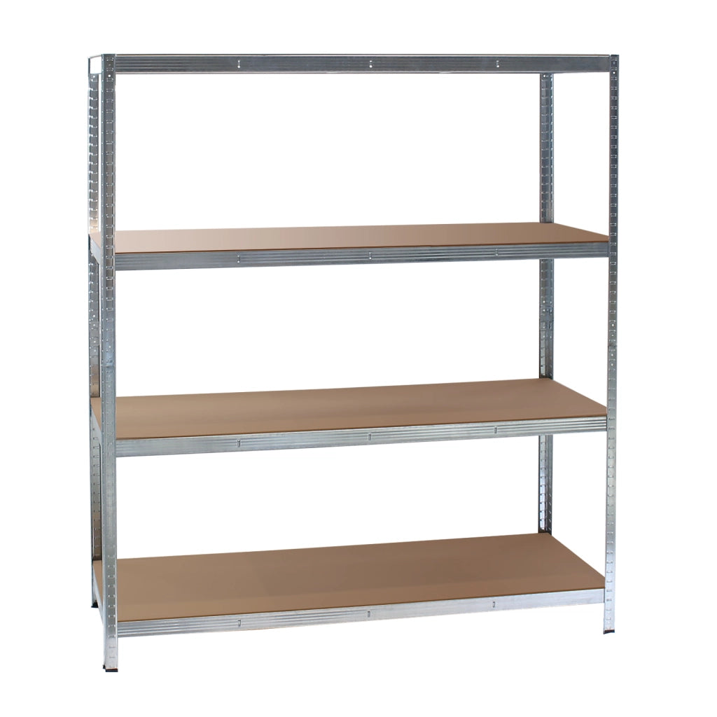 Scaffale per carichi pesanti zincato 160x60x180cm Scaffale a incastro 4 ripiani 175kg/piano