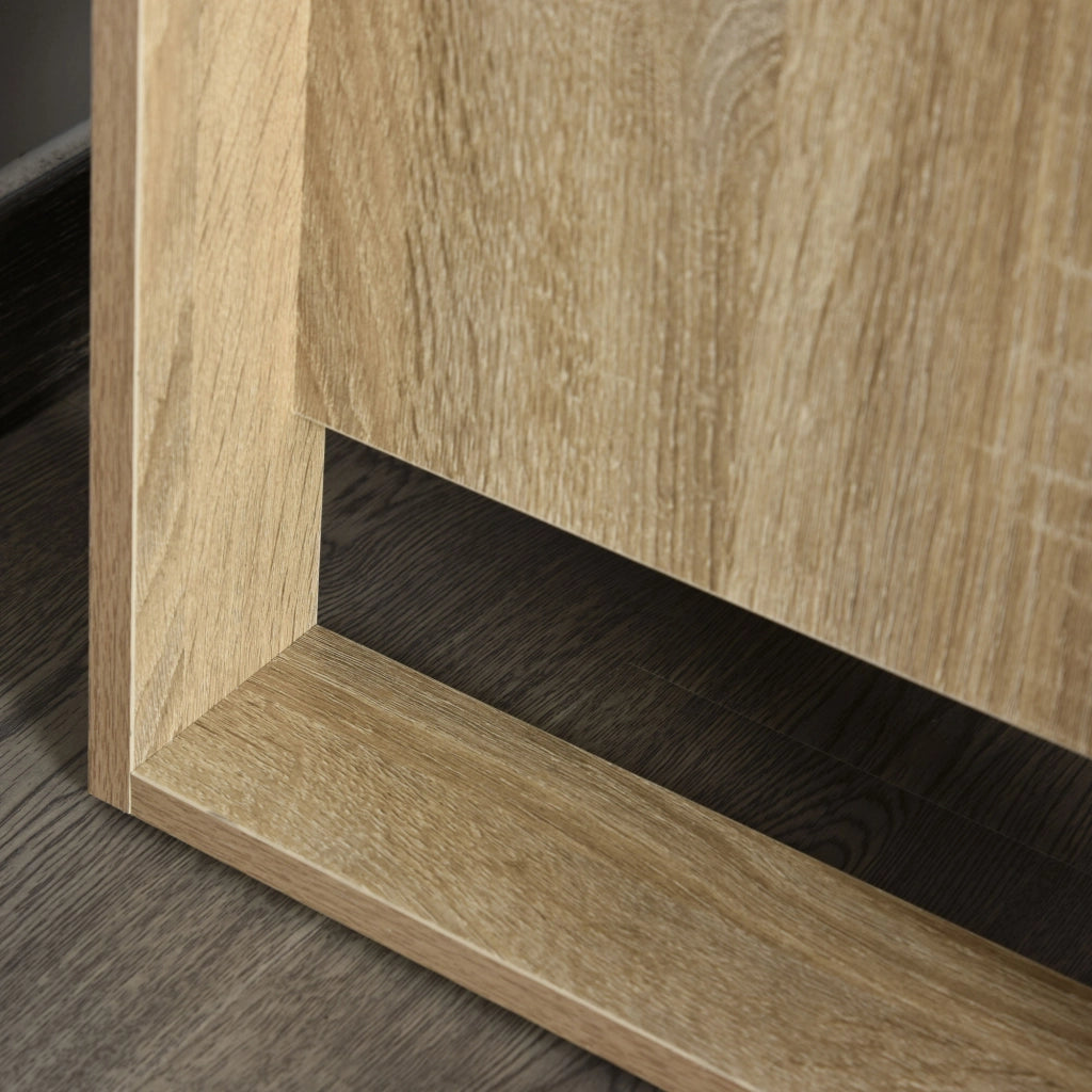 Comodino ¨C zephmum ¨C Legno Naturale 48x39x54 cm