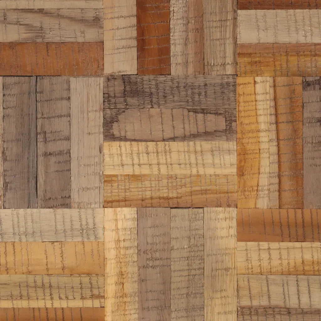 Tavolino da Salotto-Tavolino da soggiorno Grigio 55x55x40cm Massello Teak di Recupero