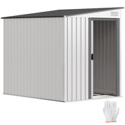 Capanno da giardino in metallo ¨C zephmum ¨C bianco 150x200 cm