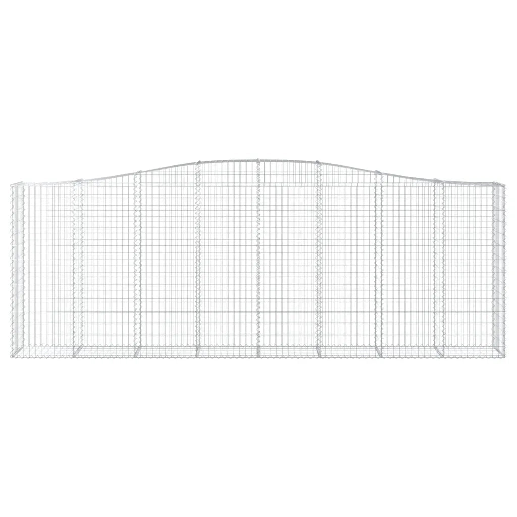 Cesti Gabbioni ad Arco 3 pz 400x50x140/160 cm Ferro Zincato 3145983