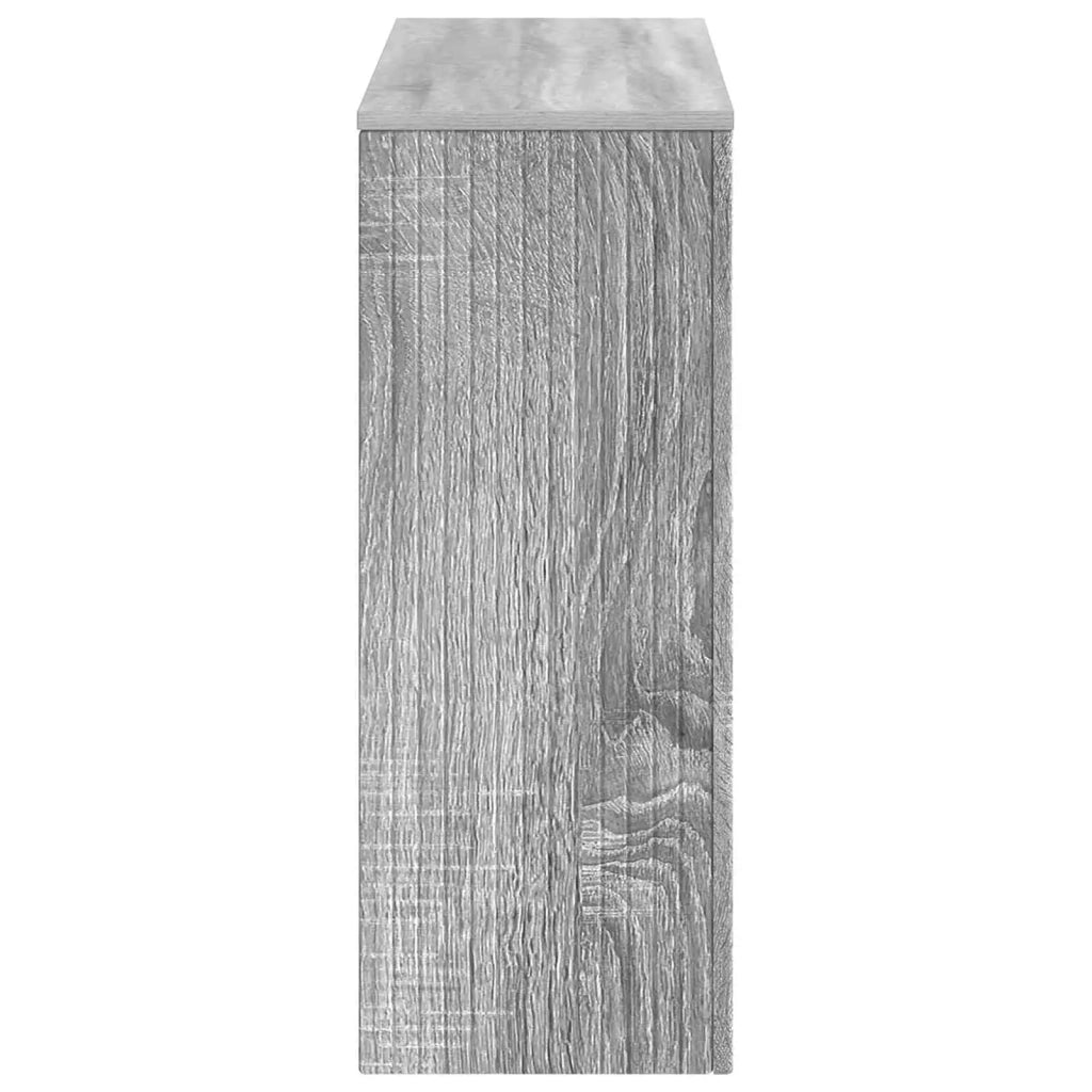 Tavolo consolle Rigato Sonoma grigia 101 x 29 x 74 cm 899883