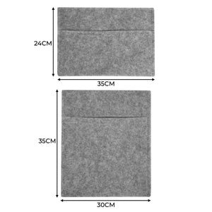 Rivestimento Fodera per Furgoni e 2 Tasche Portaoggetti & Colla Adesiva - Grigio Fumo