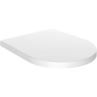 Sedile wc con fissaggio standard, corto medio lungo, a forma di