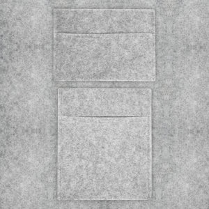 Rivestimento Fodera per Furgoni e 2 Tasche Portaoggetti & Colla Adesiva - Grigio Argentato