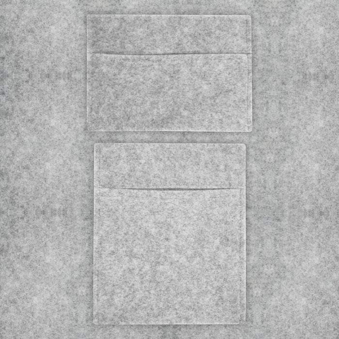 Rivestimento Fodera per Furgoni e 2 Tasche Portaoggetti & Colla Adesiva - Grigio Argentato