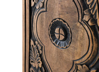 Credenza alta in legno di mango e dettagli dipinti a mano