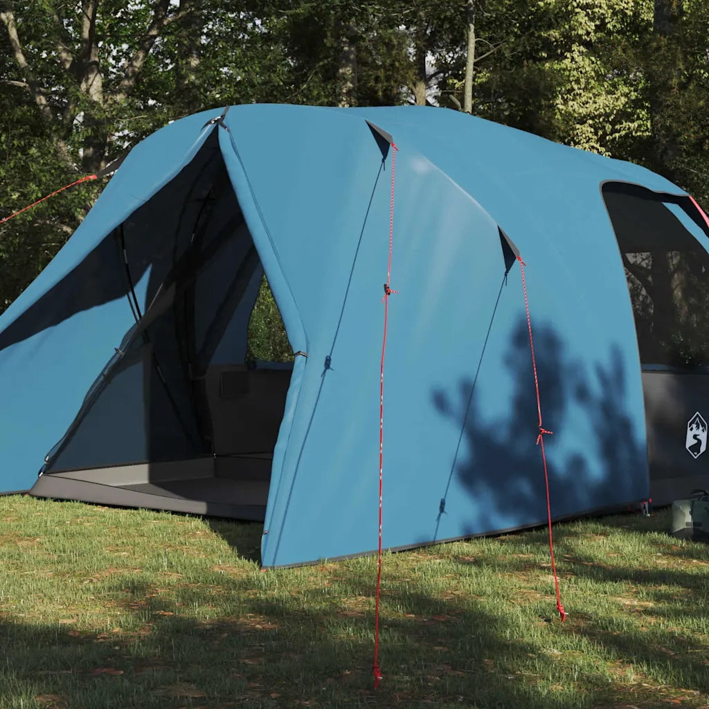 Tenda a cupola per 6 persone con tetto-Tenda da campeggio Blu 500 x 314 x 206 cm