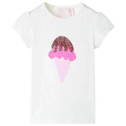 Maglietta da Bambina Ecru 116cod mxl 85457