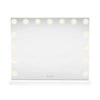 Specchio LED Hollywood 58cm, 3 Luci, BT, USB, 10x Zoom, Dimmer