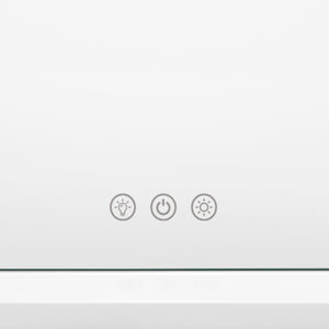 Specchio LED Hollywood 58cm, 3 Luci, BT, USB, 10x Zoom, Dimmer