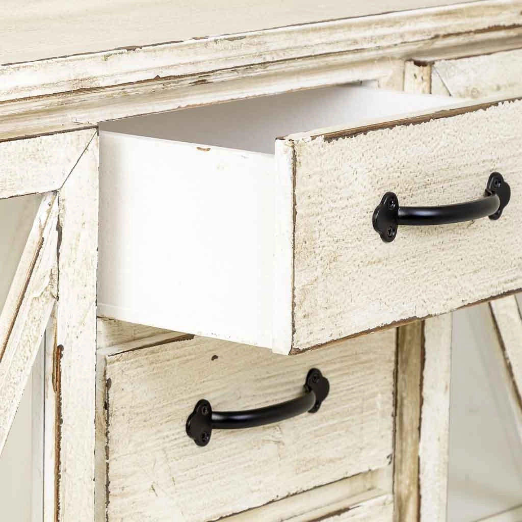 Credenza in legno beige 120x44x89h cm