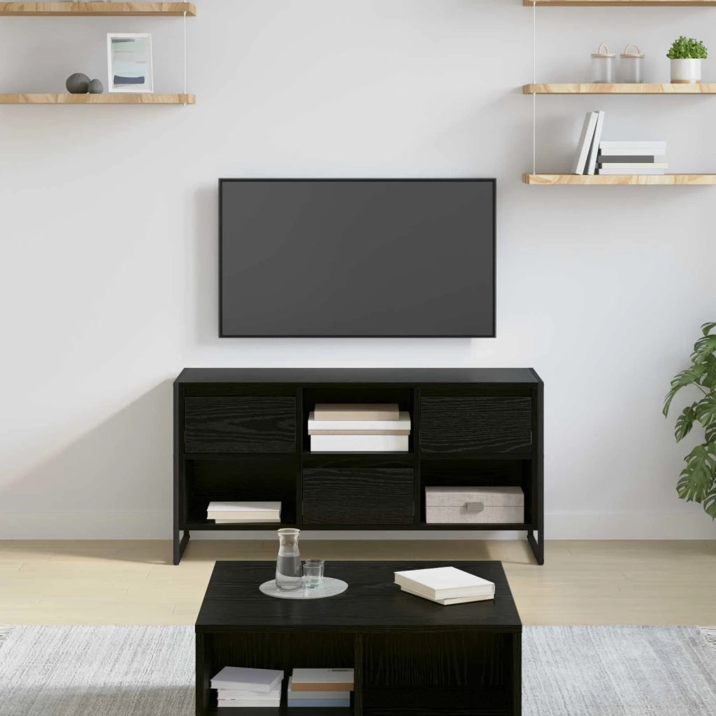 Mobile TV Rovere Nero 100 x 36 x 49,5 cm Legno multistrato 886504