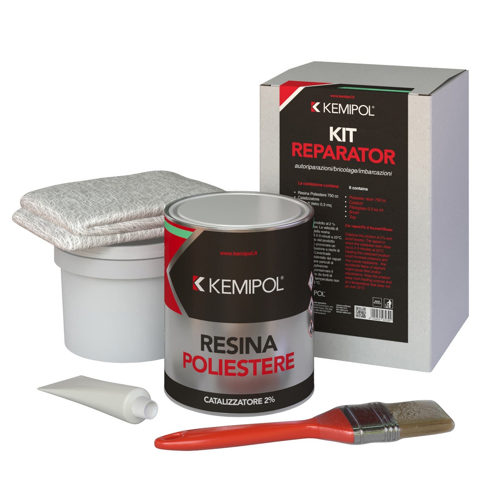 fibroresina in kit completa ml.750 cod:ferx.21349