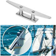 Accessorio per barche in acciaio inossidabile con piede di scarpa in plastica lucidata, base per scarpa da barche in marine con cavo in acciaio inossidabile, base (8 pollici)