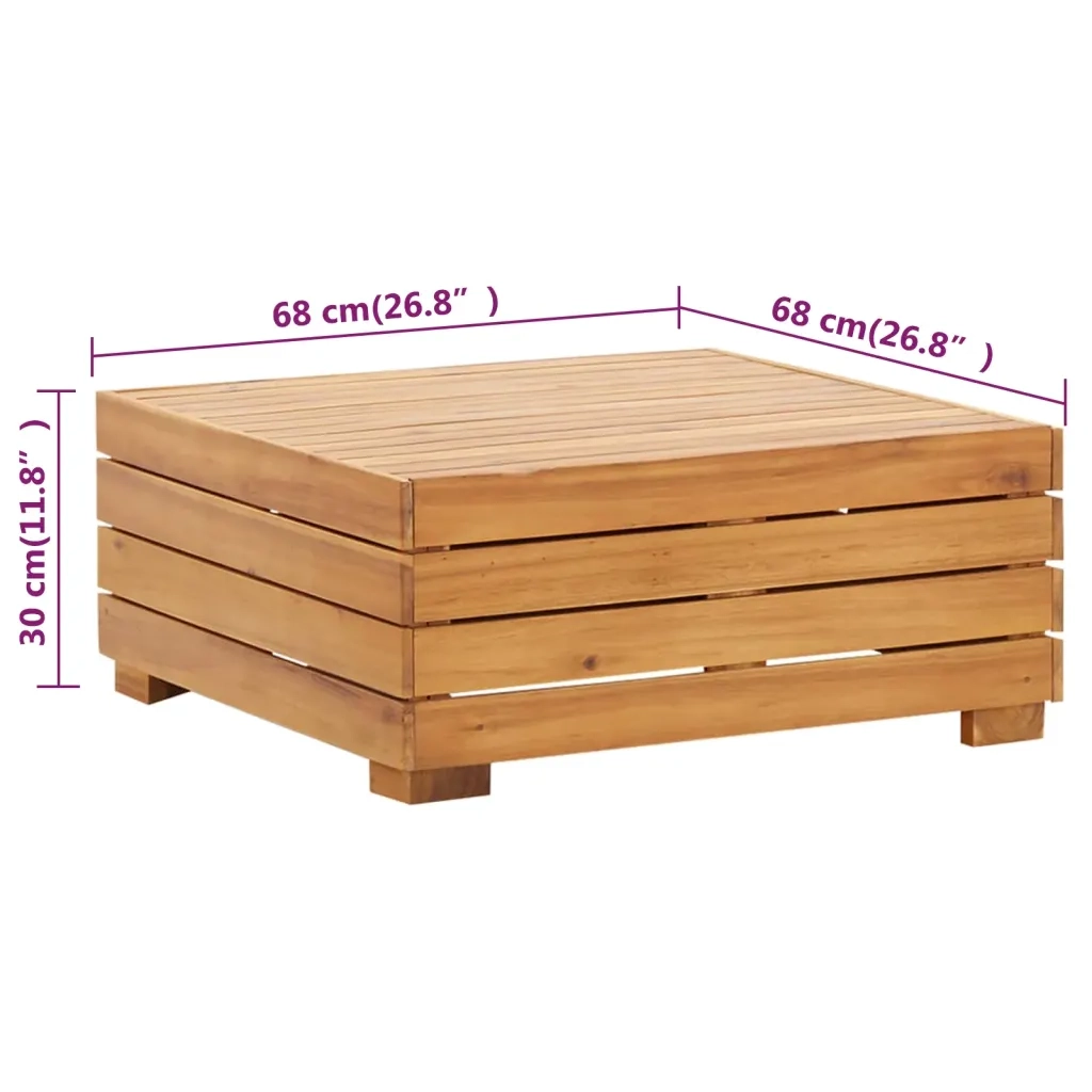 Set Divani da Giardino 2 pz | Set Salotto da Giardino con Cuscini in Massello di Acacia