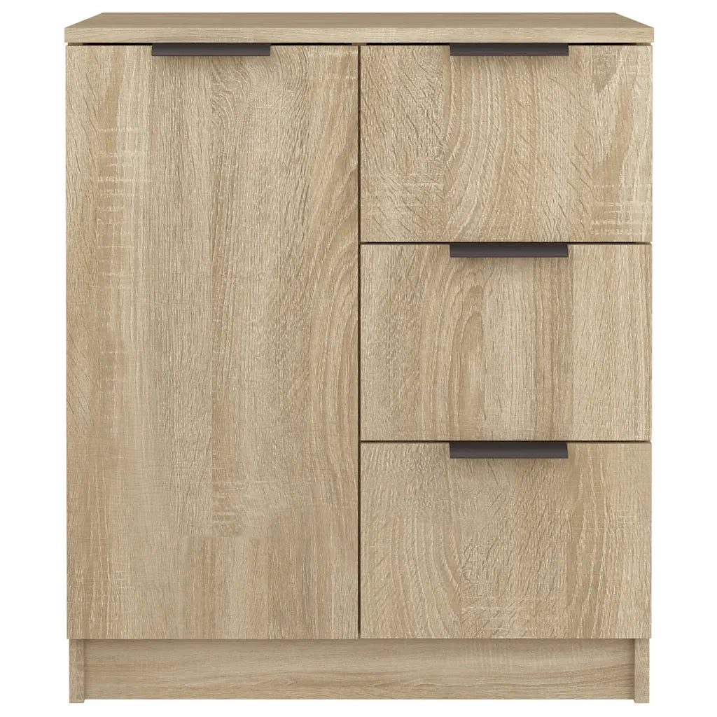 Credenze 2 pz | Madia | Buffet da pranzo | Armadio da pranzo Rovere Sonoma 60x30x70 cm in Legno Multistrato