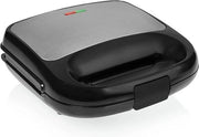 Griglia a Contatto con 6 Piastre Removibili - Apparecchio Grill per Panini con Superficie Antiaderente 750W - Zonatore per Pane per Campeggio