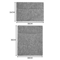 Tasche portaoggetti in tessuto Grigio Fumo per auto, furgoni, Porta Attrezzi e Documenti