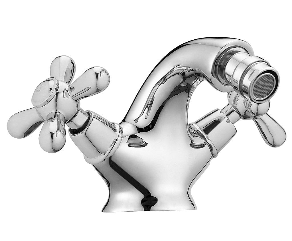 Rubinetto bidet vintage mangilie a stella completo