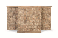 Mobile bar con 2 ante in legno di mango.