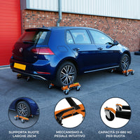 Coppia Pattini Posizionamento Idraulici Veicoli Sollevatore 680kg per Pattino