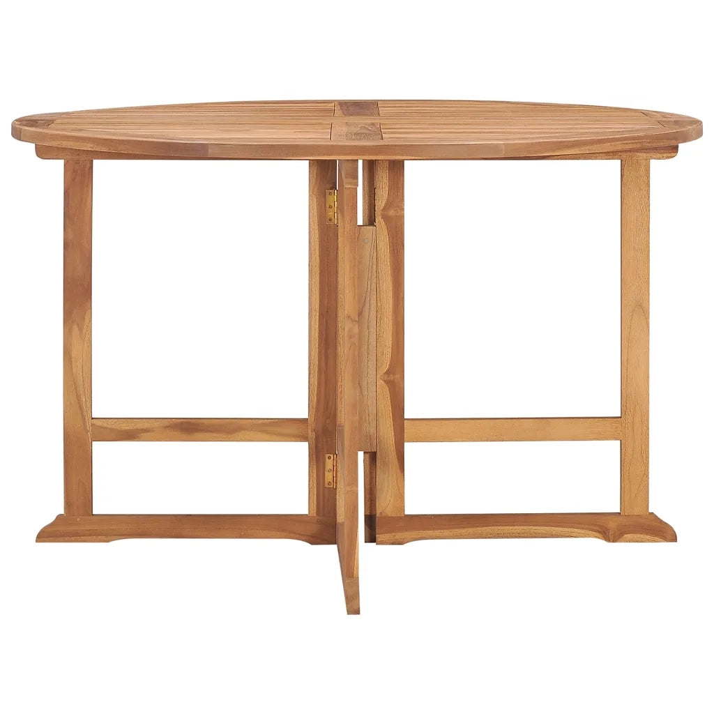 Tavolo da Giardino | Tavolino da esterno Pieghevole ?110x75 cm in Massello di Teak