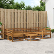 Set di divani da esterno 7 pcs Naturale