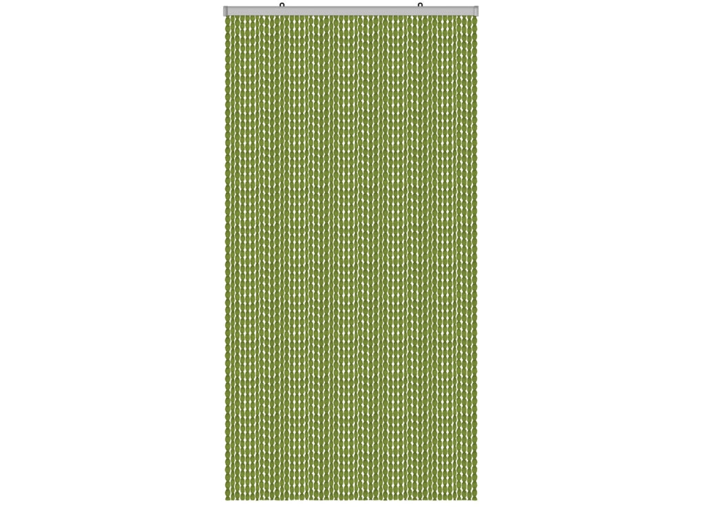 Tenda Antimosca Antirumore Caduta Pannello Porta Finestra Casa Pon Pon - 140X240 - Verde