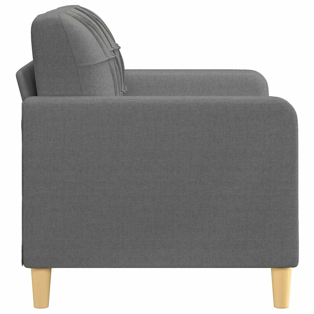 Divano a 2 Posti Grigio Scuro 120 cm in Tessuto 359084