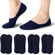 4 paia - Calze invisibili molto profondi Calze invisibili per allenamento - Calze per allenamento - Calze invisibili - Calze antiscivolo per escursione - Calze basse - Calze comode e respiranti di cotone sottile - Unico taglia che si adatta a tutti