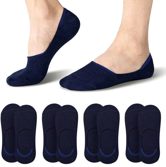 4 paia - Calze invisibili molto profondi Calze invisibili per allenamento - Calze per allenamento - Calze invisibili - Calze antiscivolo per escursione - Calze basse - Calze comode e respiranti di cotone sottile - Unico taglia che si adatta a tutti